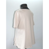 Elegancka Bluzka z falbankami idealna pod żakiet - jasny beż